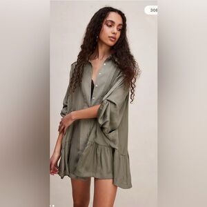 Free People Moonstruck Shirt Dress